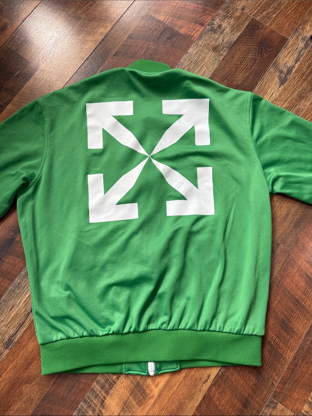 Off-White Single Arrow Track Jacket Green White XL Made in Italy - Picture 8 of 11